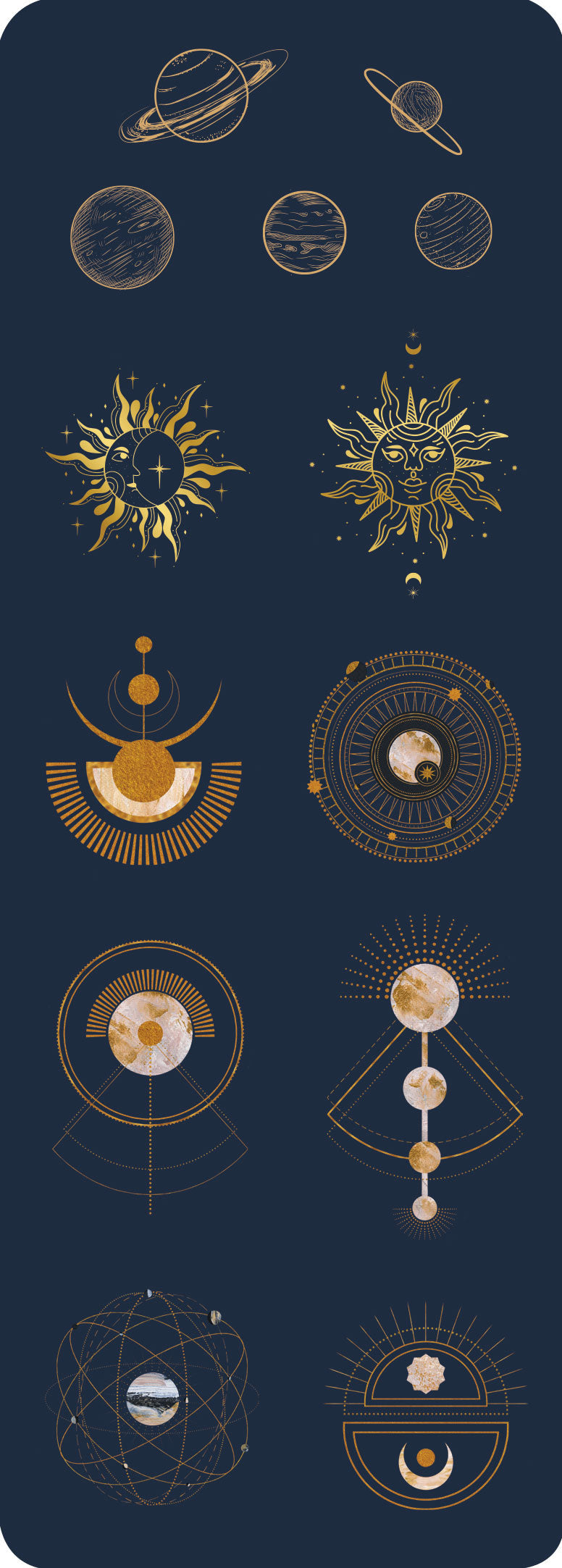 CELESTIAL STICKER SET. [Book]