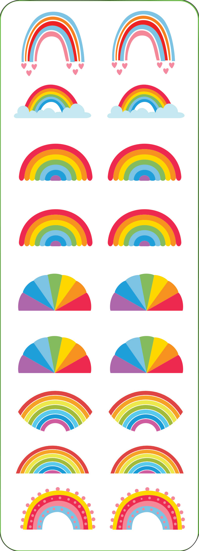 Rainbow Sticker Set