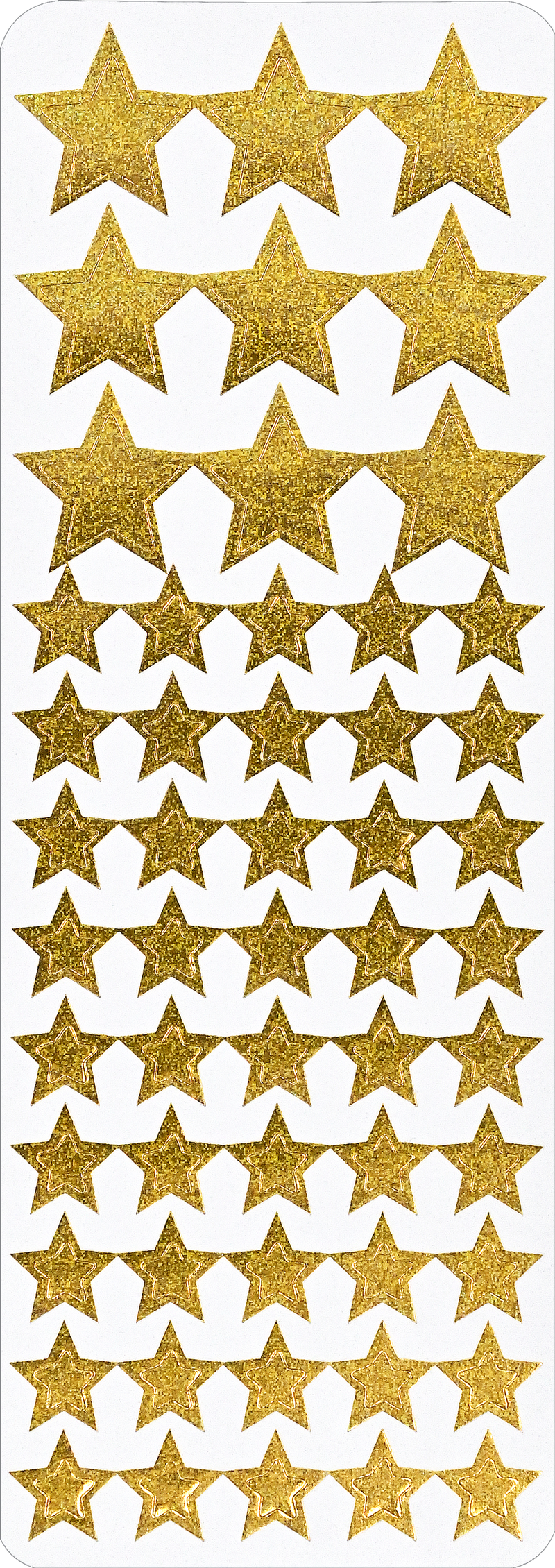 Stickers Foil Stars 3/4 175/PK Gold - Eureka