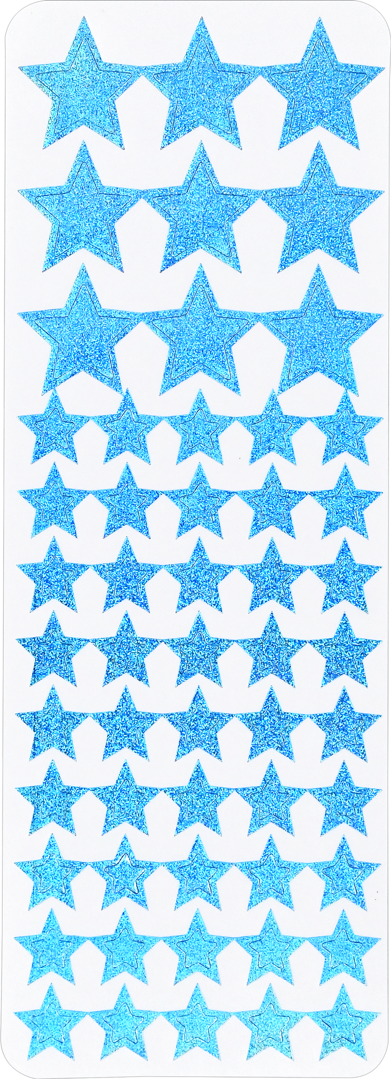 Color Foil Stars Sticker Set