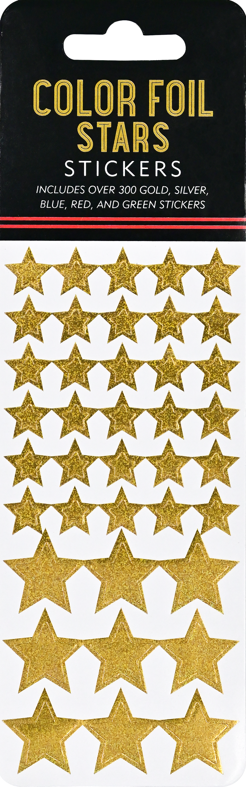 Color Foil Stars Sticker Set