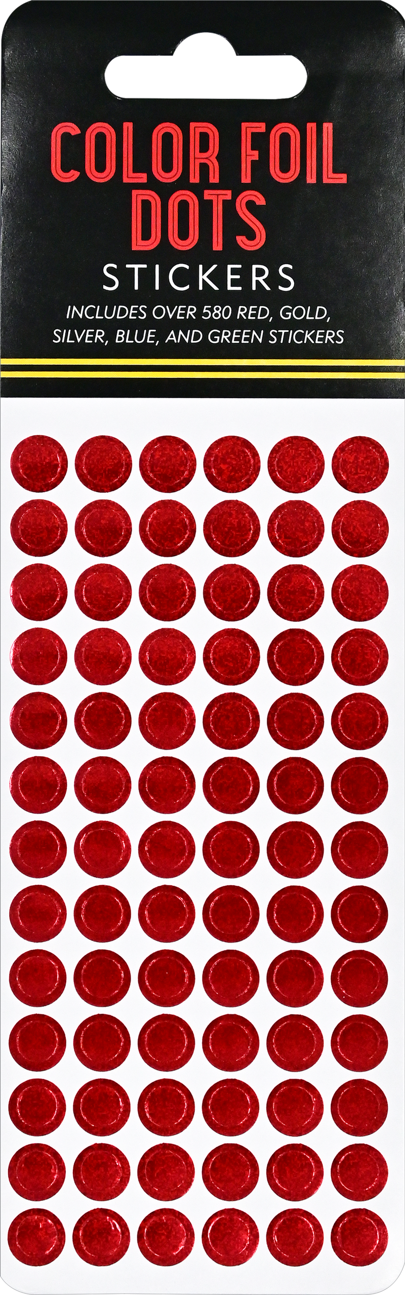 Color Foil Dots Sticker Set