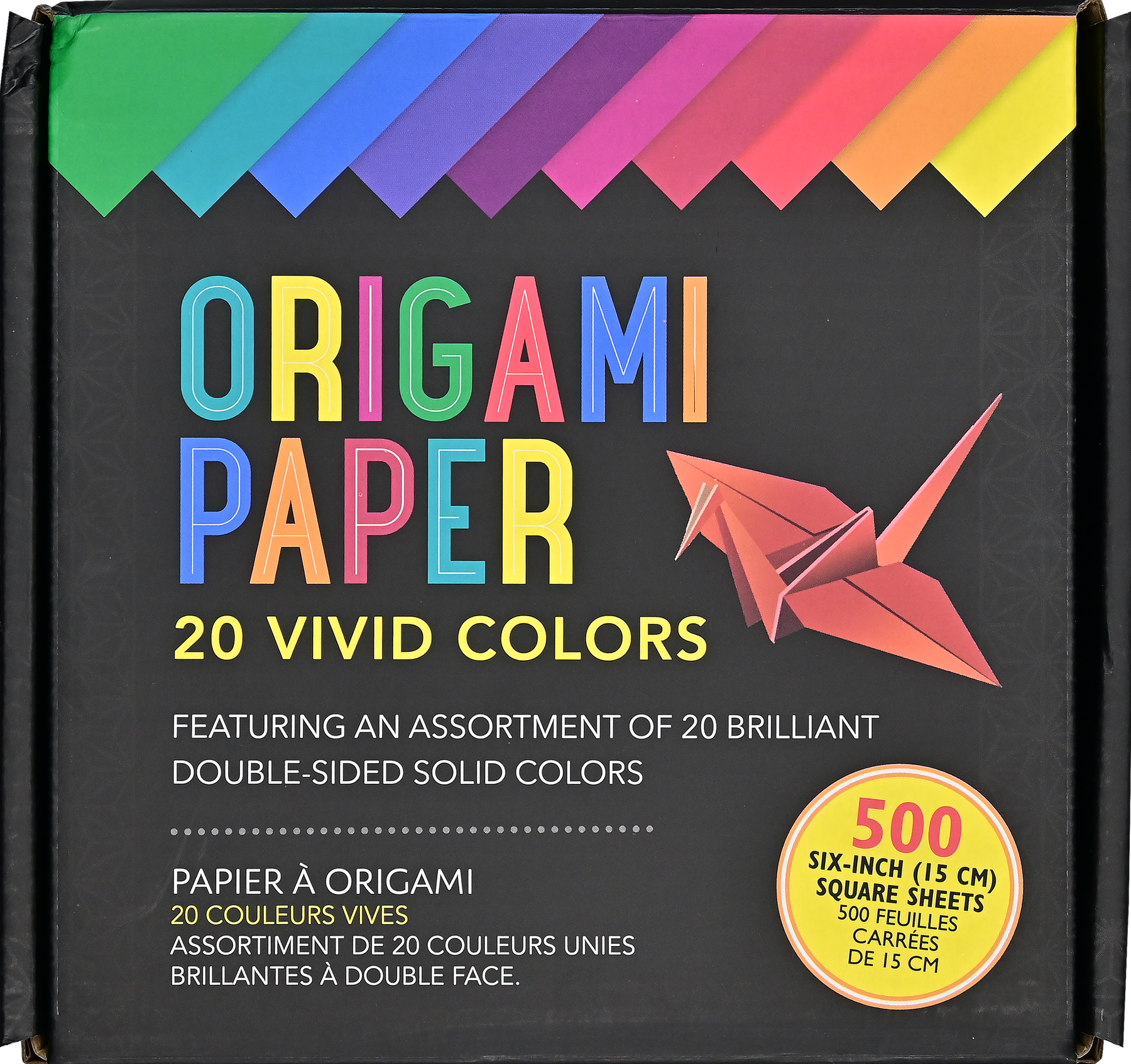 12 Sheets Glitter Origami Paper Square Sheets Vivid Colors for Arts and Crafts Projects