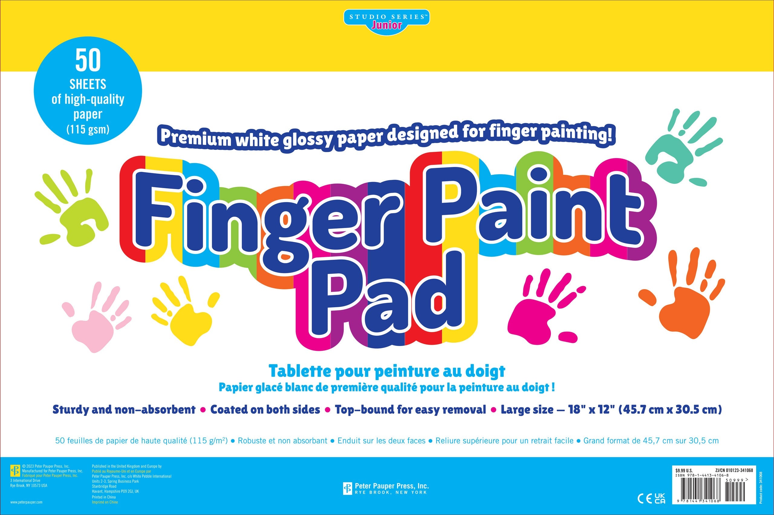 Studio Series Junior Finger Paint Pad Peter Pauper Press