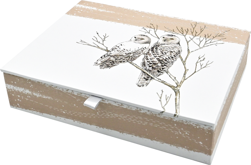 Snowy Owls Deluxe Boxed Holiday Cards
