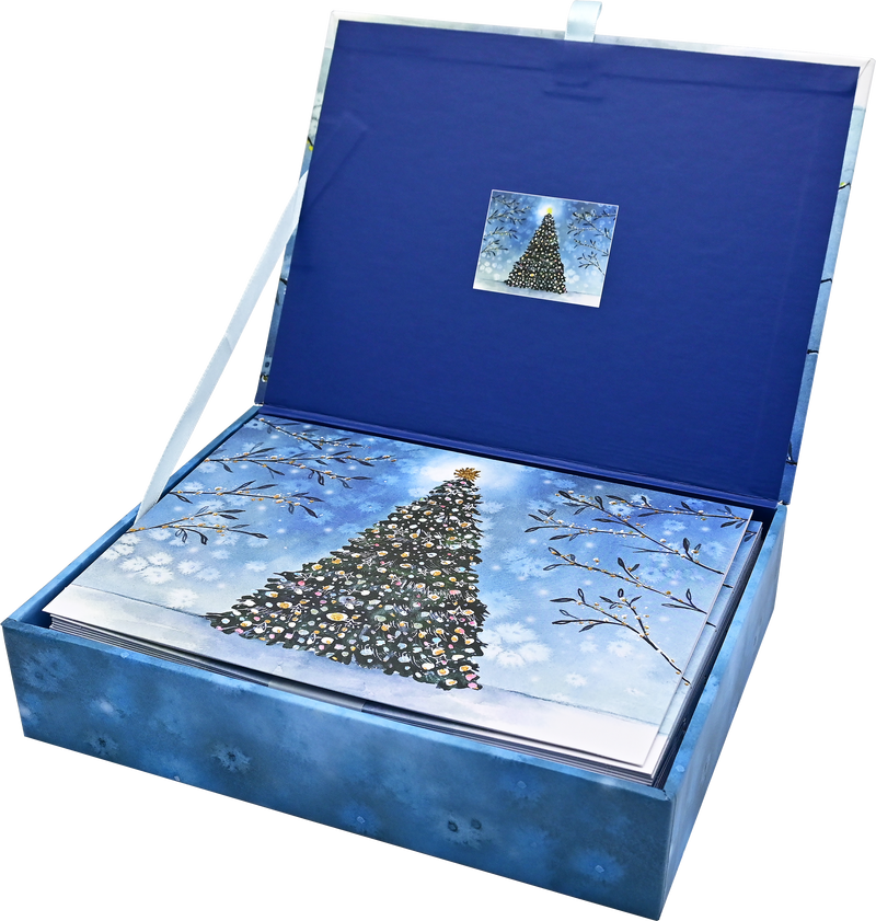 Twilight Tree Deluxe Boxed Holiday Cards