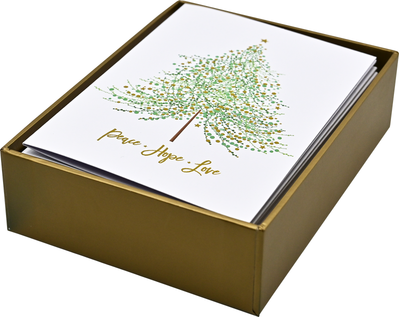 Tree of Festive Wishes Small Boxed Holiday Cards