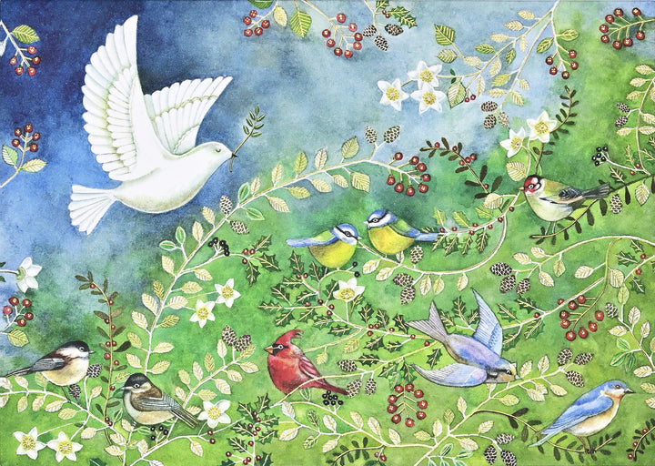 Birds & Holly Deluxe Boxed Holiday Cards – Peter Pauper Press