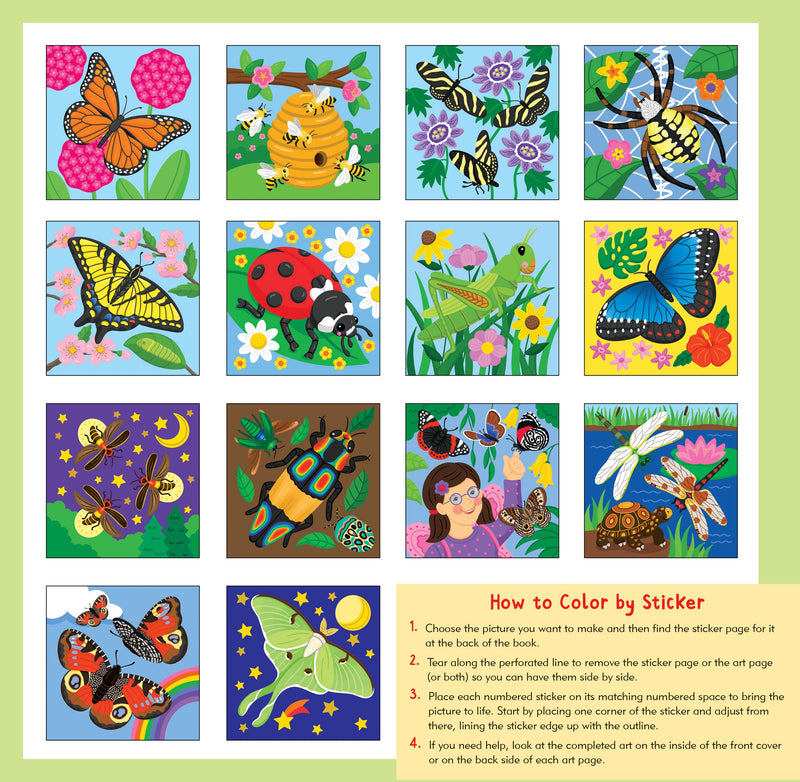 My First Color-By-Sticker Book -- Butterflies & Bugs