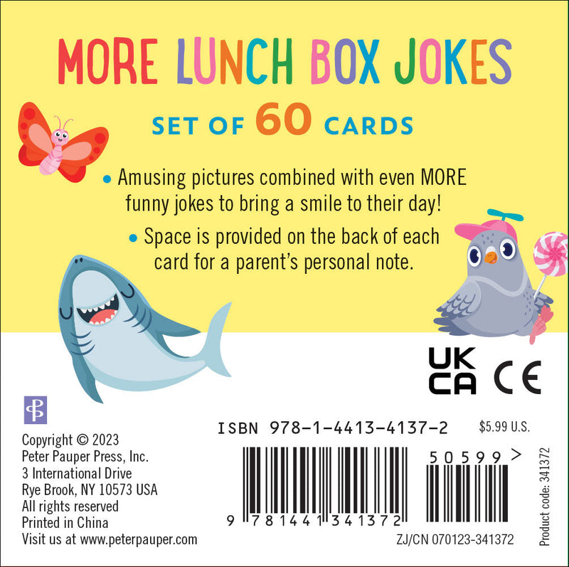 More Lunch Box Jokes Card Deck (Set of 60 cards)