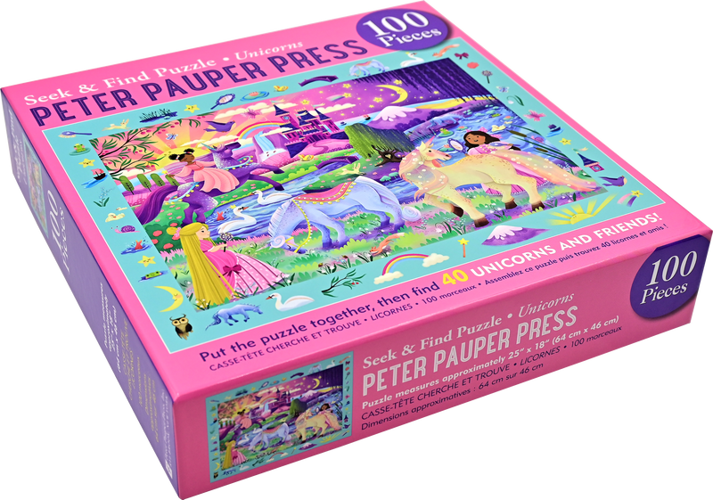 Unicorns Seek & Find 100-Piece Jigsaw Puzzle