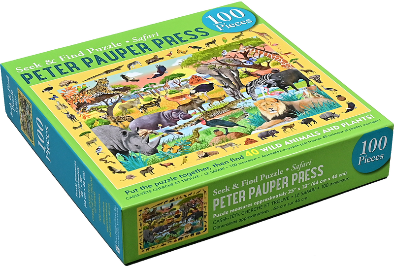 Safari Seek & Find 100-Piece Jigsaw Puzzle