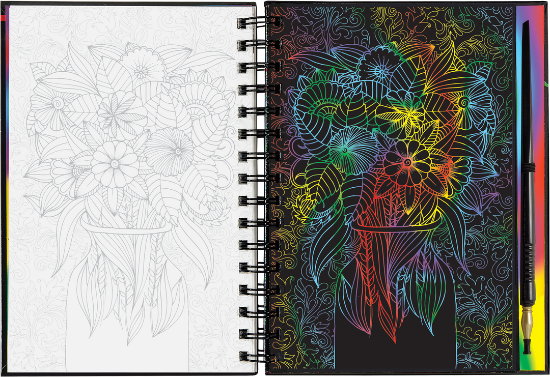 Extreme! Flowers Scratch and Sketch – Peter Pauper Press