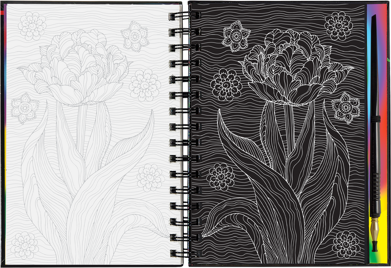 Extreme! Flowers Scratch and Sketch