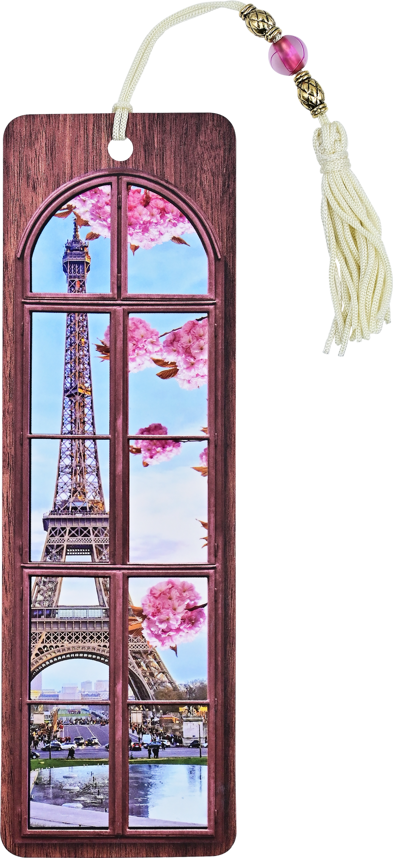 Springtime in Paris Beaded Bookmark