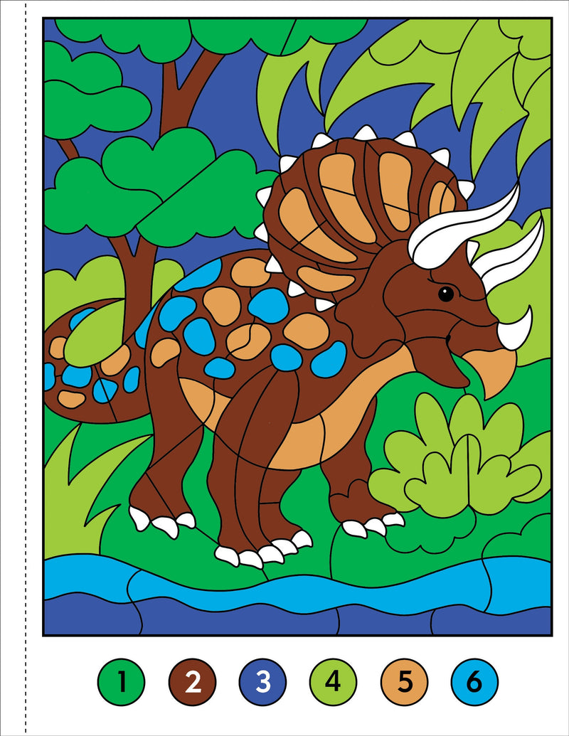 My First Color-by-Number! Dinosaurs