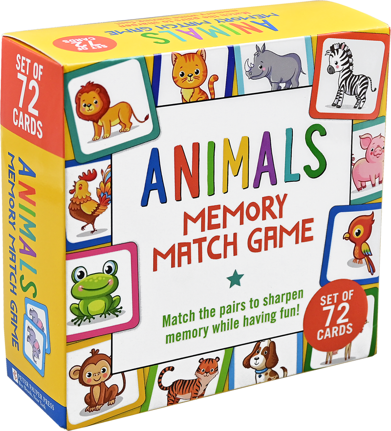 Animals Memory Match Game (Set of 72 cards)