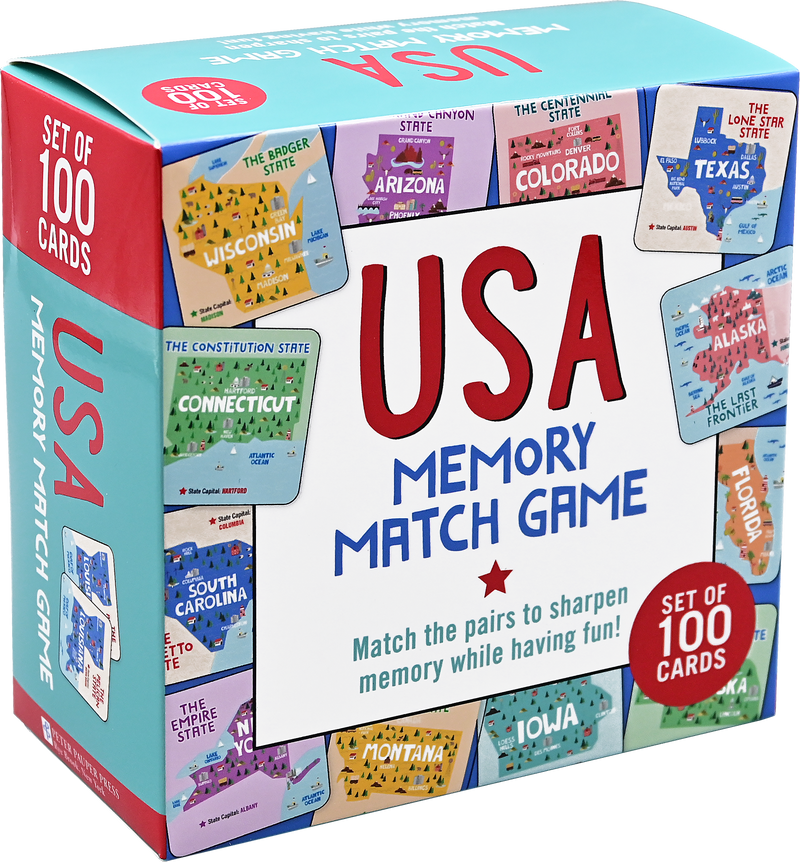 USA Memory Match Game (Set of 100 cards)