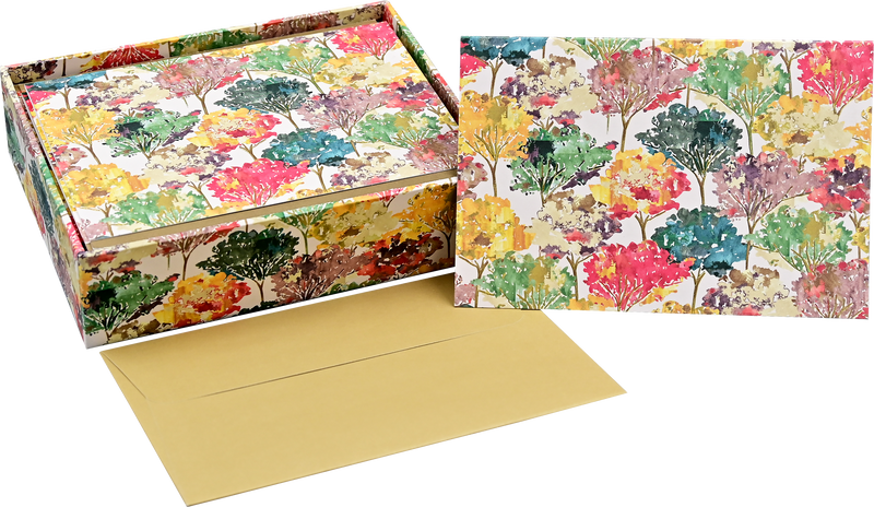 Autumn Leaves Note Cards