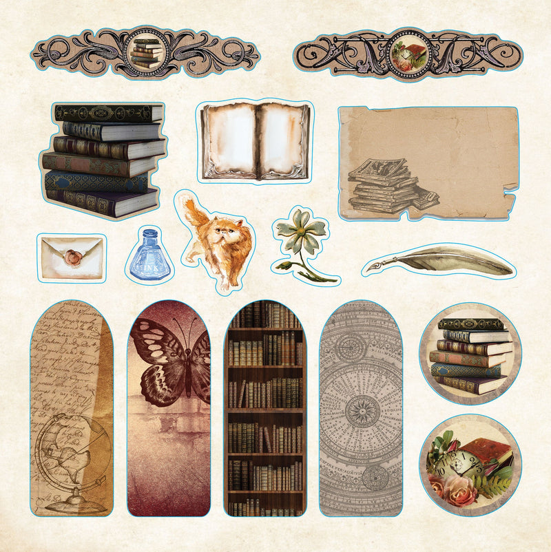 Bibliophelia Ephemera Sticker Book