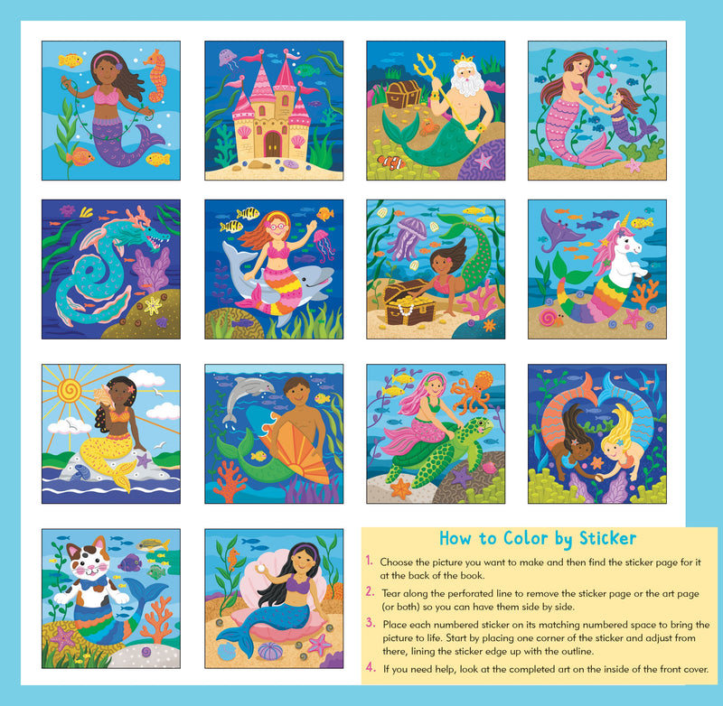 My First Color-by-Sticker Book -- Mermaids & More – Peter Pauper Press