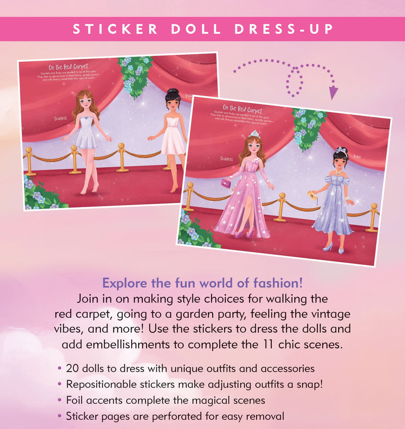 Fashion Sticker Doll Dress-Up Book