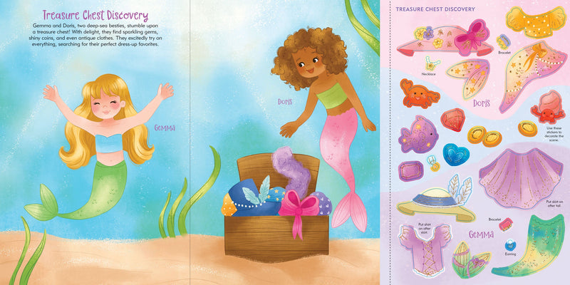 Mermaids Sticker Doll Dress-Up Book