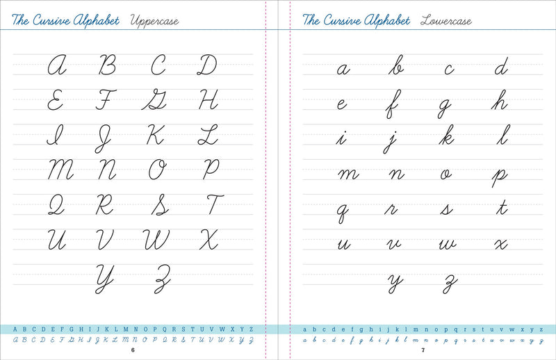 Cursive Handwriting Workbook for Teens and Young Adults