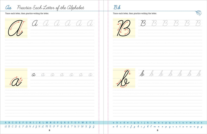 Cursive Handwriting Workbook for Teens and Young Adults