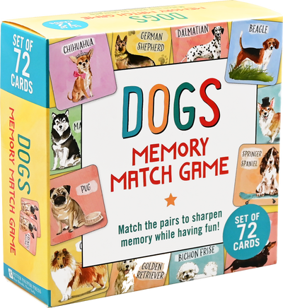 Dogs Memory Match Game (Set of 72 cards)