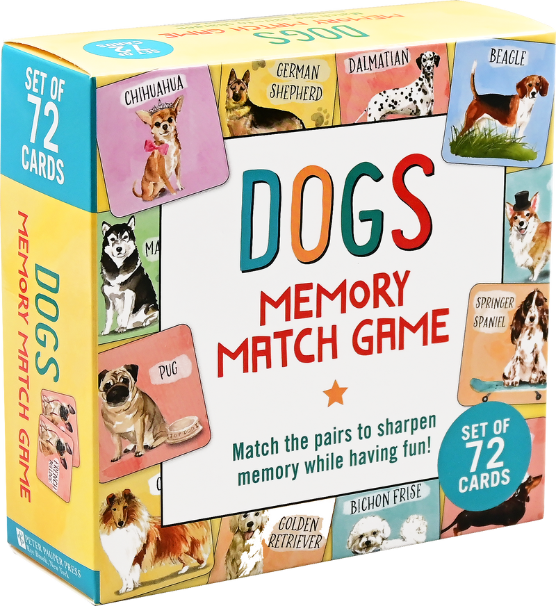 Dogs Memory Match Game (Set of 72 cards)