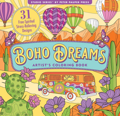 Boho Dreams Adult Coloring Book