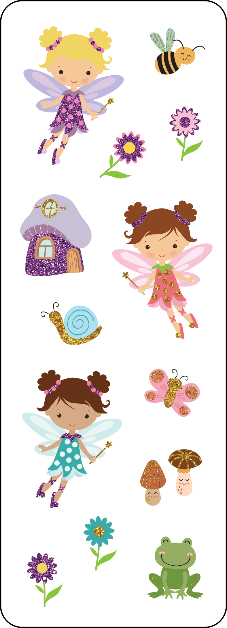 Glitter Fairies Stickers – Turner Toys