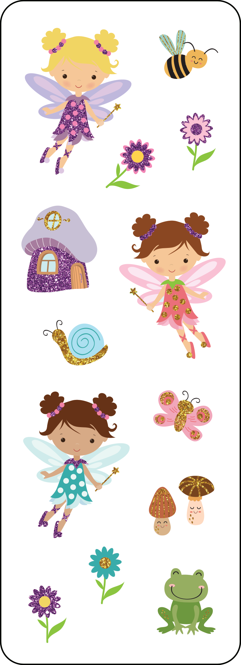 SK221 Fairy Fantasy Stickers - Barebooks