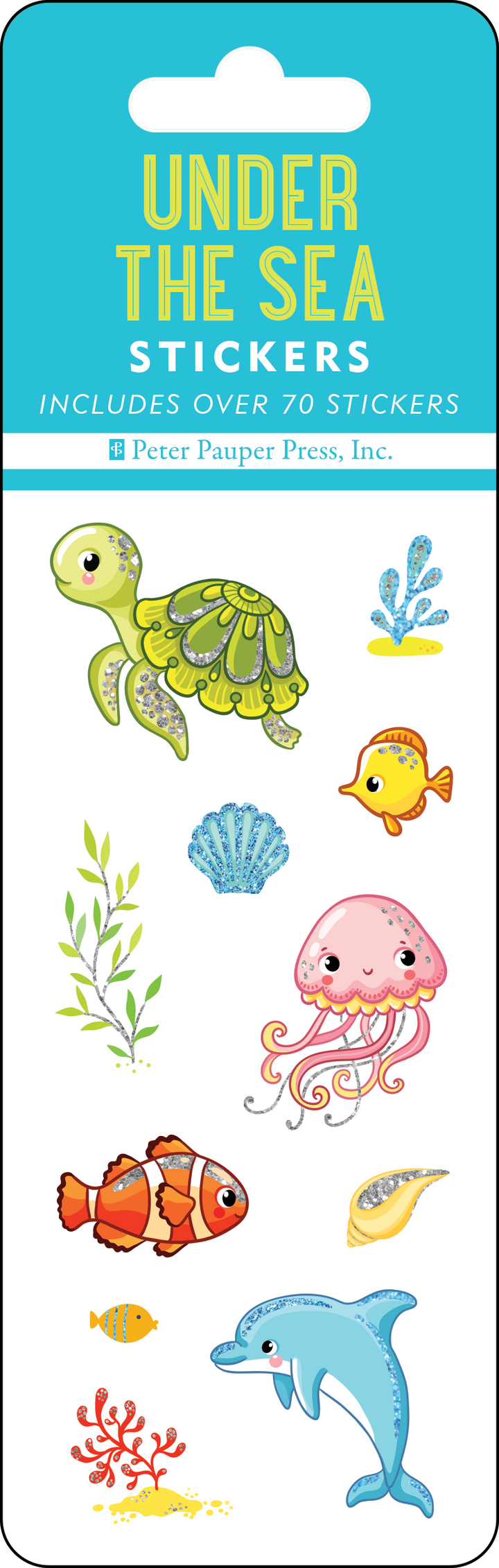 Under the Sea Sticker Set – Peter Pauper Press, image size:720x2261