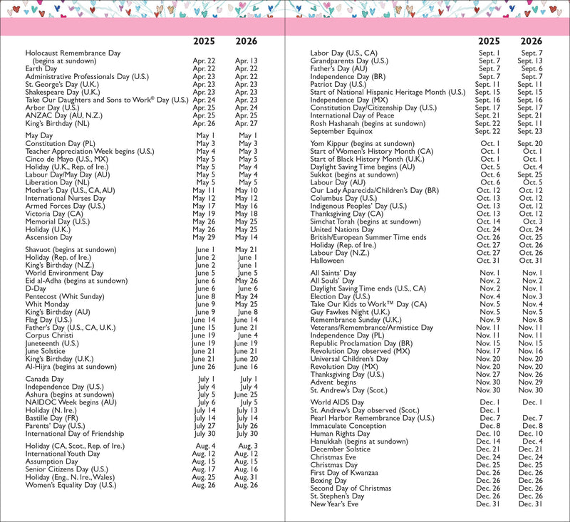 2025-26 Tree of Hearts 2-Year Pocket Planner