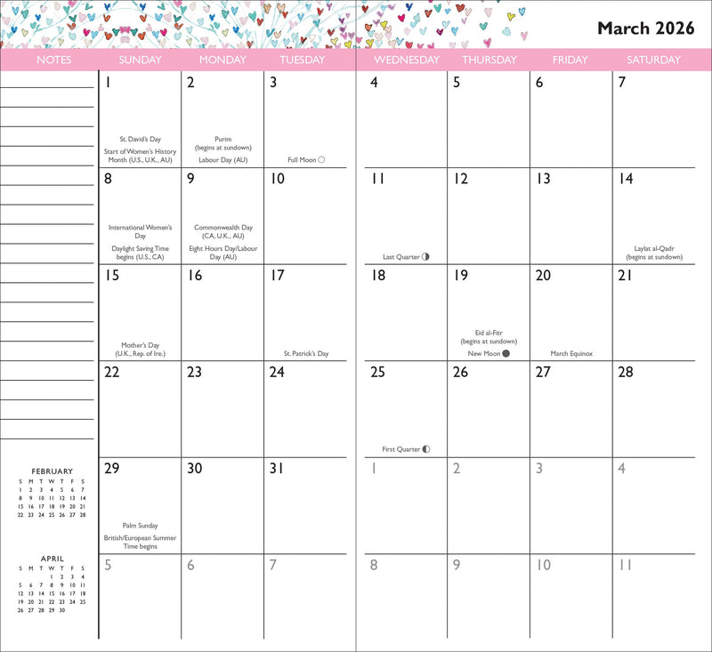 2025-26 Tree of Hearts 2-Year Pocket Planner