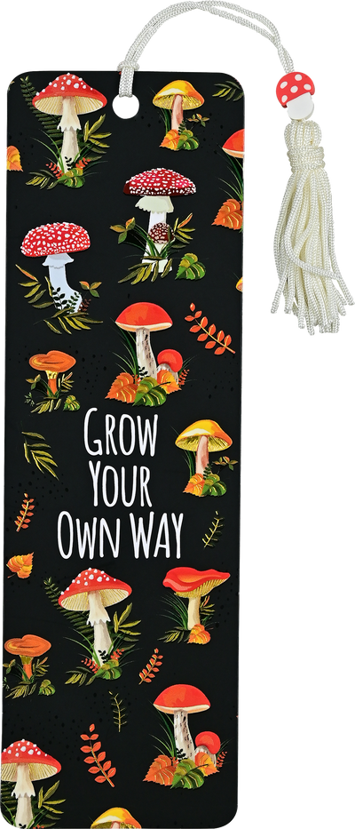 Mushrooms Beaded Bookmark
