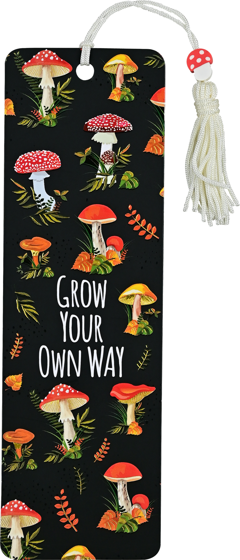 Mushrooms Beaded Bookmark