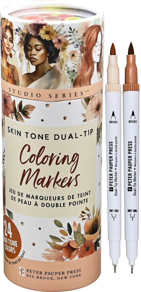 Studio Series Dual-Tip Skin Tone Markers (Set of 24) – Peter