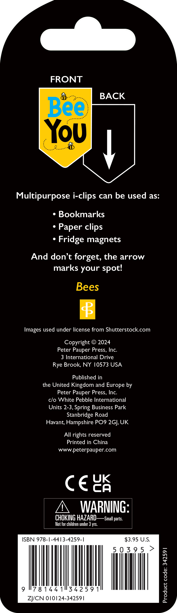 Bees i-clips Magnetic Page Markers