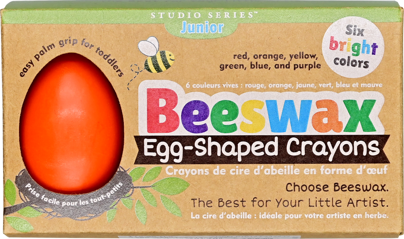 Studio Series Jr. Beeswax Egg-Shaped Crayons