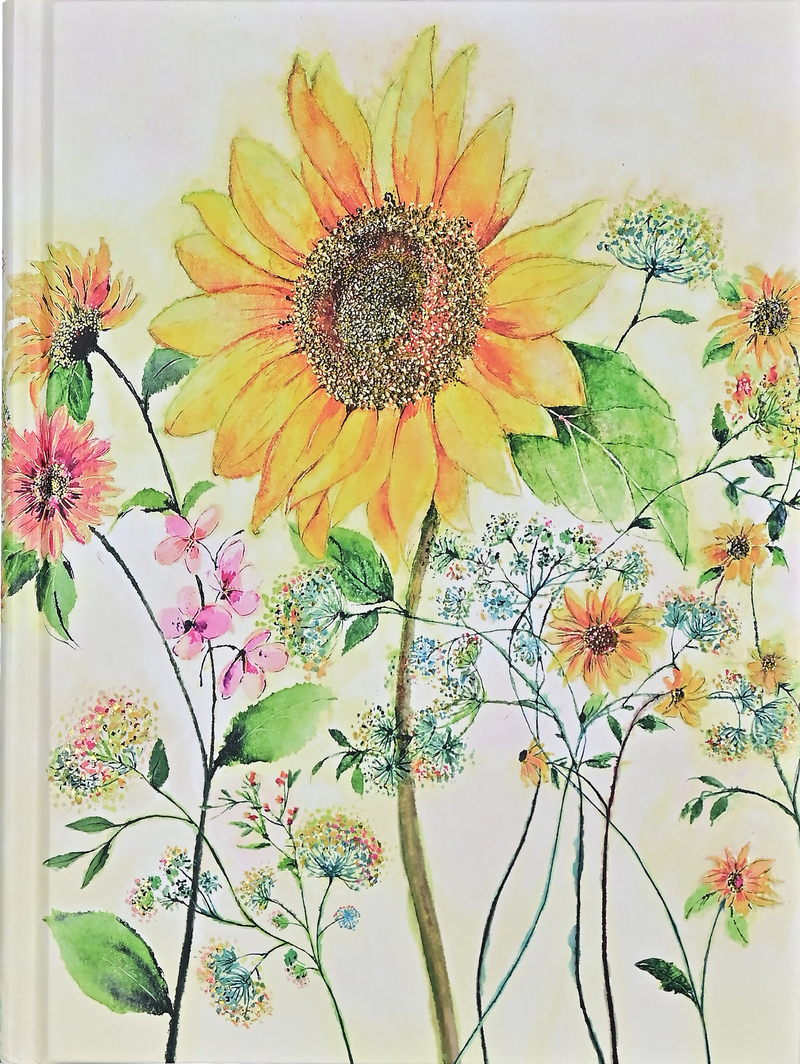 Watercolor Sunflower Journal