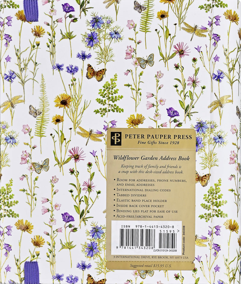 Wildflower Garden Large Address Book