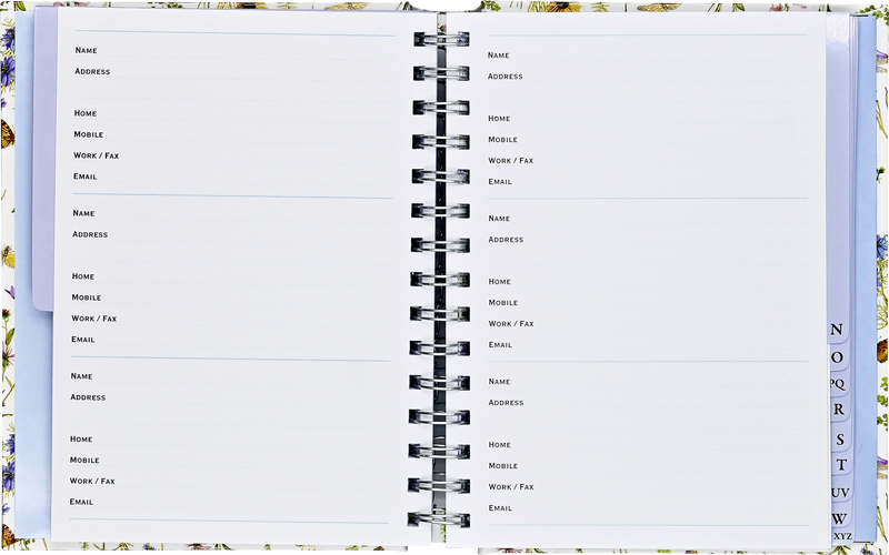 Wildflower Garden Large Address Book