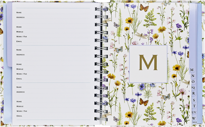 Wildflower Garden Large Address Book