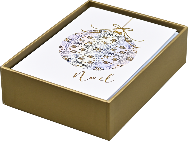 Filigree Ornament Small Boxed Holiday Cards