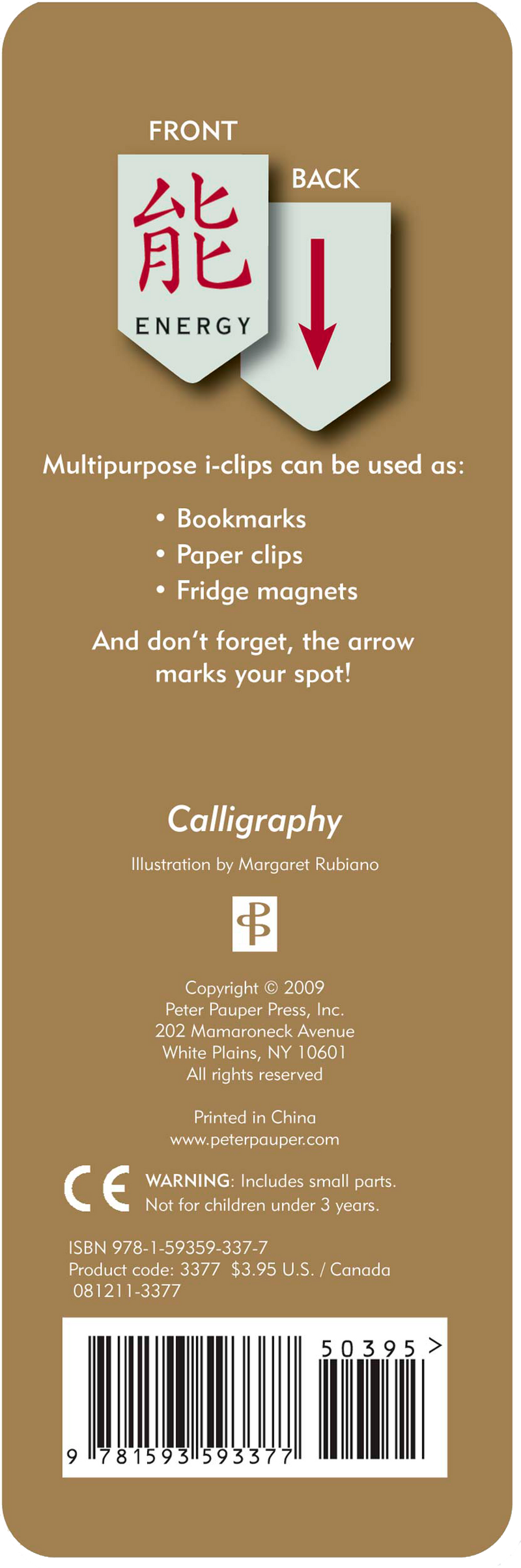 Calligraphy I-clips Magnetic Page Markers
